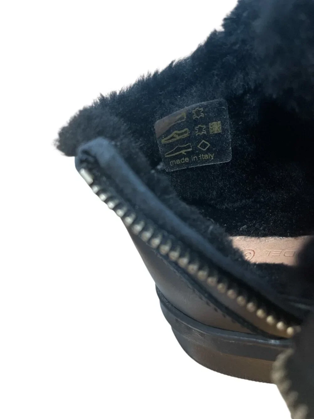 Philippe Model Shearling lined Leather Boy Boots 31